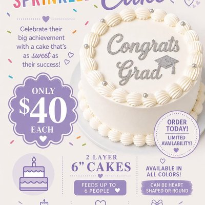 Graduation 6” 2 Layer Cake 