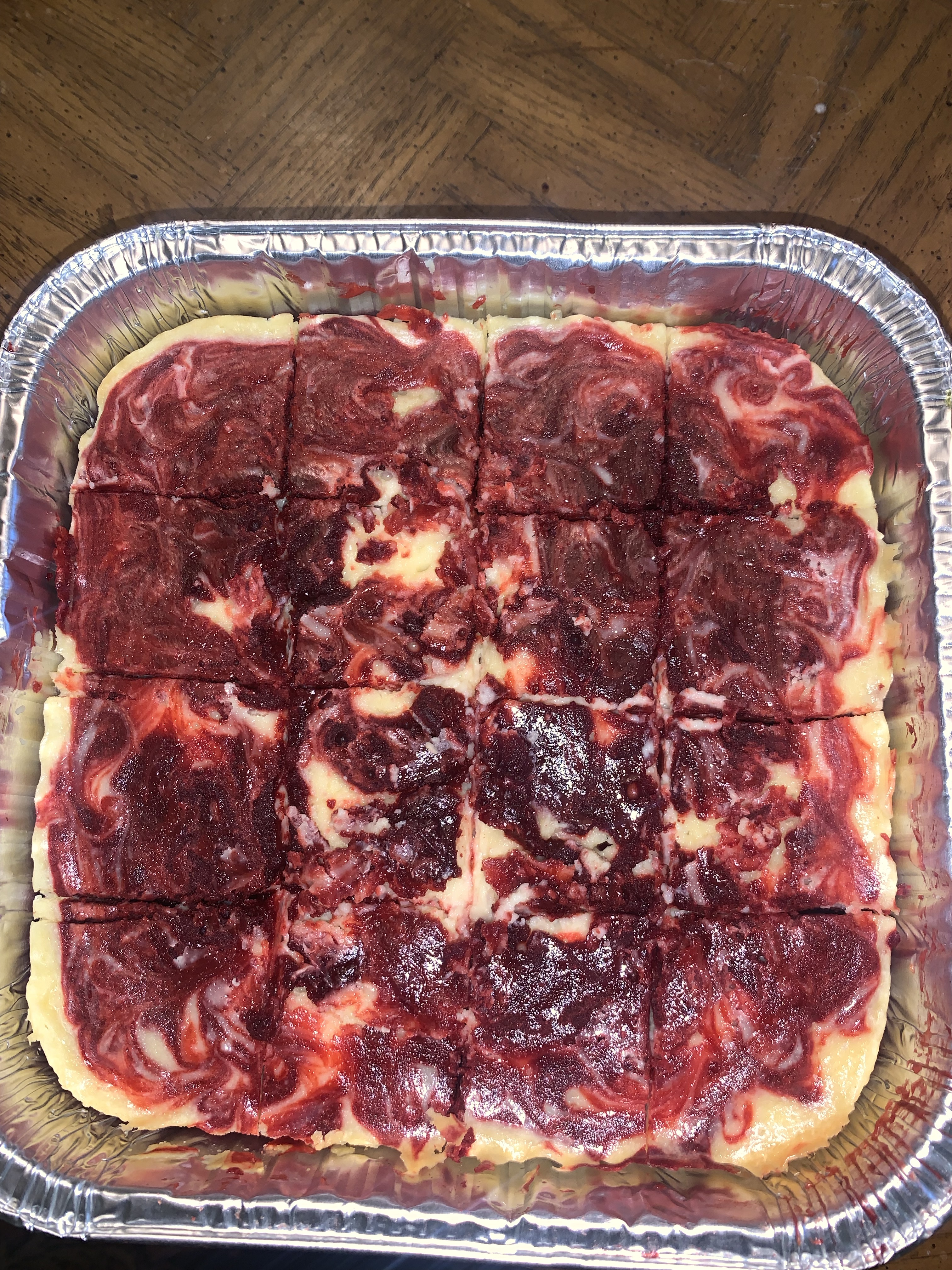 Red Velvet Cheesecake Brownies 