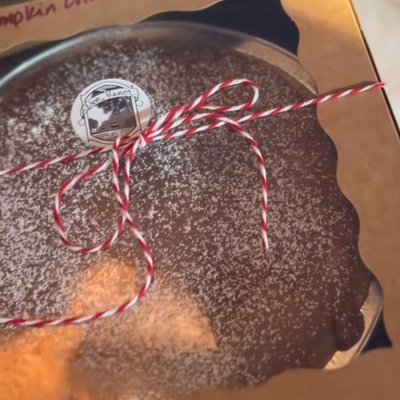 Double layer pumpkin cheesecake 