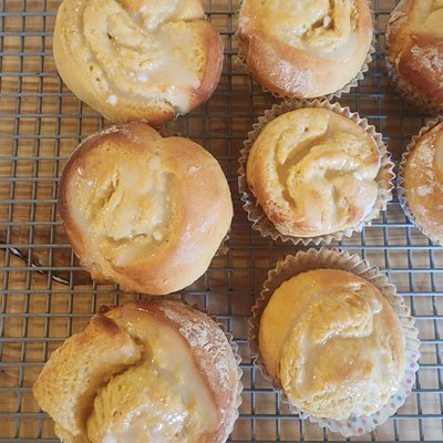 Orange Sourdough Sweet Rolls