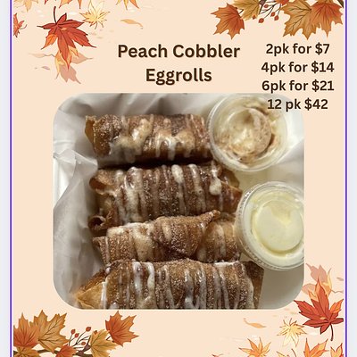 Peach Cobbler Eggrolls