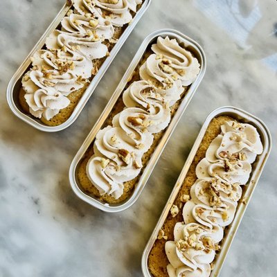 Pumpkin Spice Tres Leches Mini Loaf Cakes