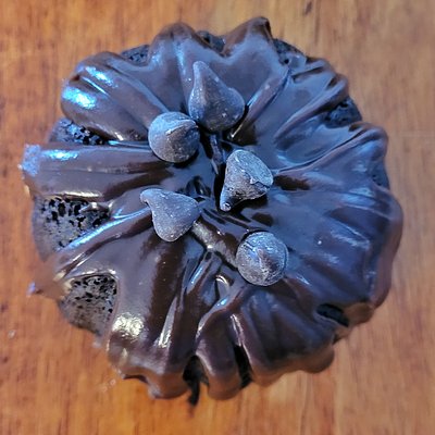 Mini Bundt Cakes - Chocolate With Chocolate Ganache
