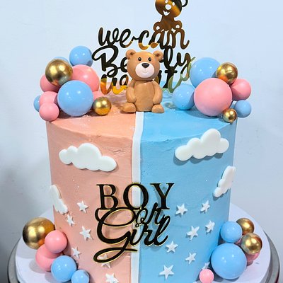 Gender Reveal  Cake 