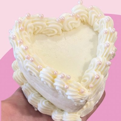 4 Inch/3 Tier heart cake 