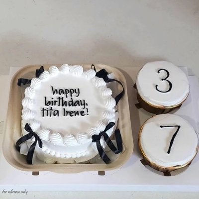Bento Cake Box (4 Inch + Cupcakes)