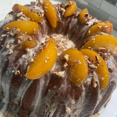 Peach Cobbler Pound Cake
