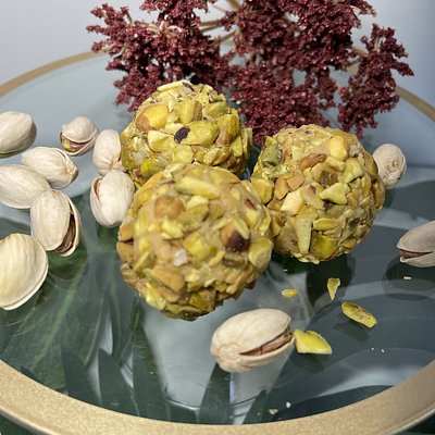 Dark Chocolate Pistachio Brigadeiro