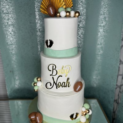 3 Tier Custom Cake (10+8+6) Feeds Up To 75+