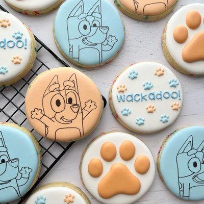 Bluey Theme Cookie 1ct