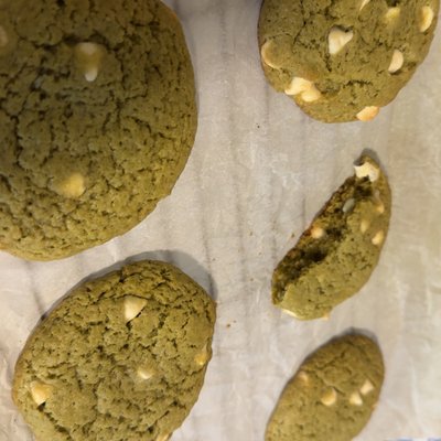 🍵🍪 (12) Matcha Cookies