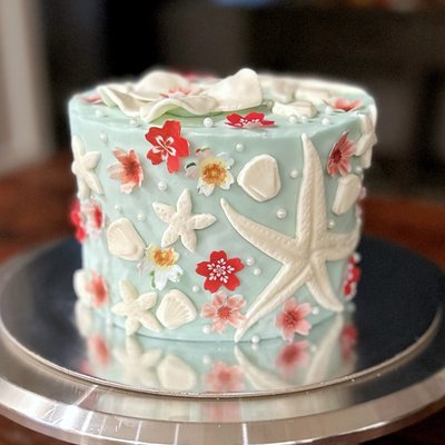 Marshmallow Fondant Details: (selection option available after cake size is picked)