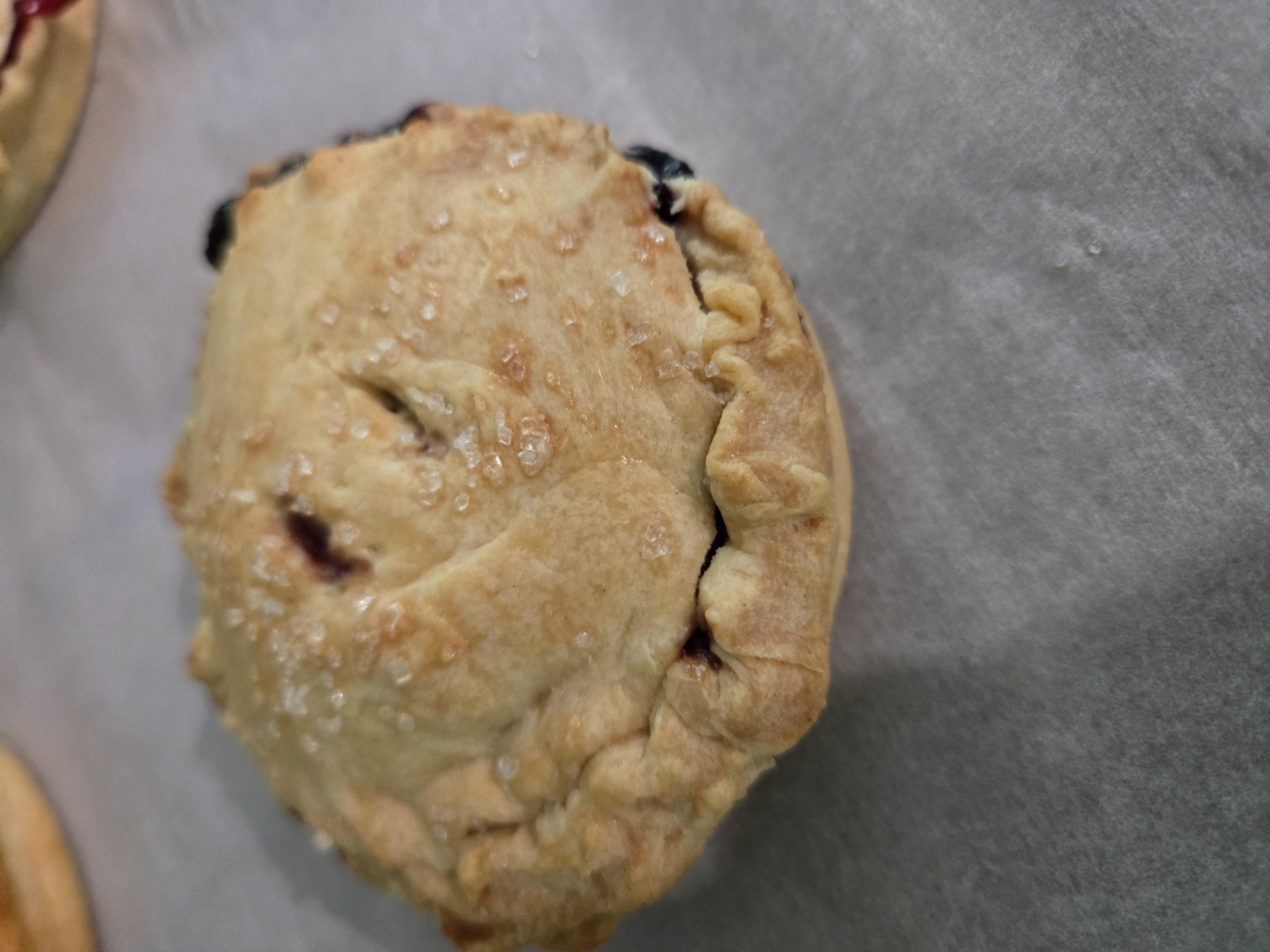 Lunchbox Blueberry Pie