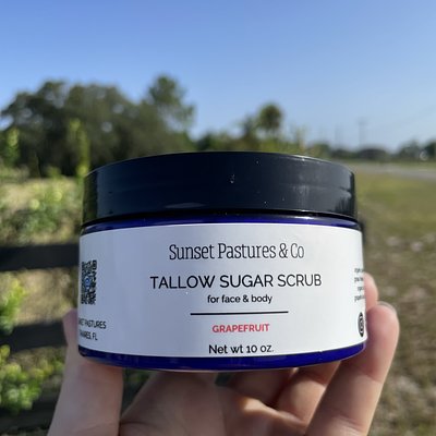 Tallow Sugar Scrub 3oz