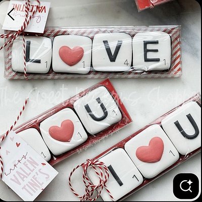 Love You Letter Cookies (L❤️VE)