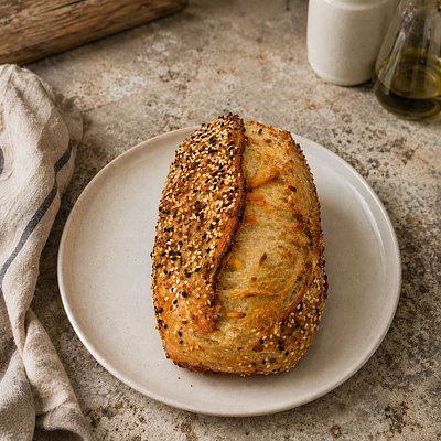 Cheddar Onion Sourdough Loaf