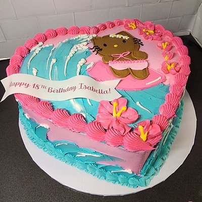 10in Heart Cake Serves 20-30