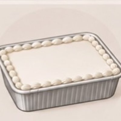 8 by 8 Cake in Pan 
