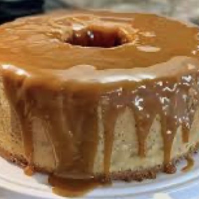 Caramel Cream Cheese Poundcake 