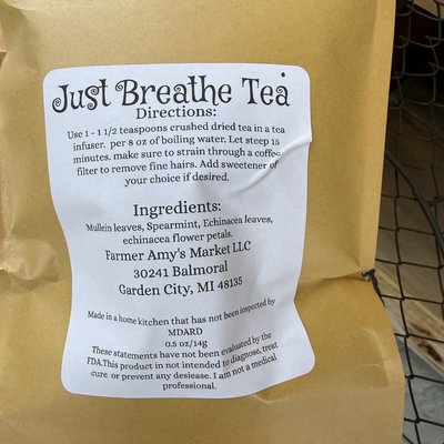 Just Breathe Tea .5 Ounces 