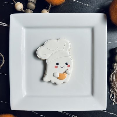 Halloween Large Cookie - Baking Ghost