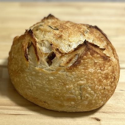 garlic rosemary boule