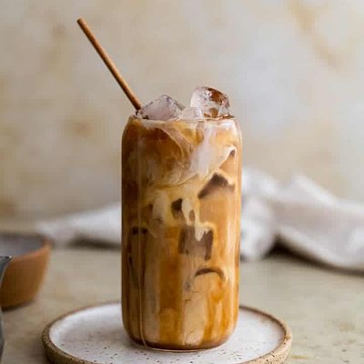 Homemade Caramel Iced Coffee