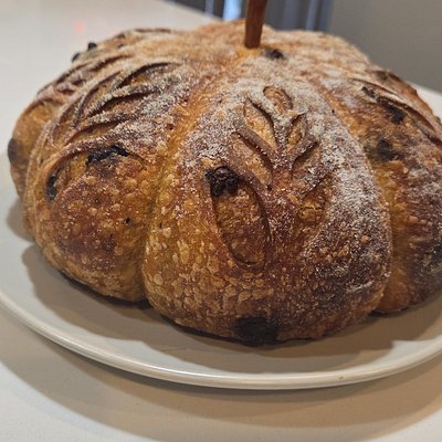 Pumpkin Shaped And Pumpkin Flavored Sourdough 