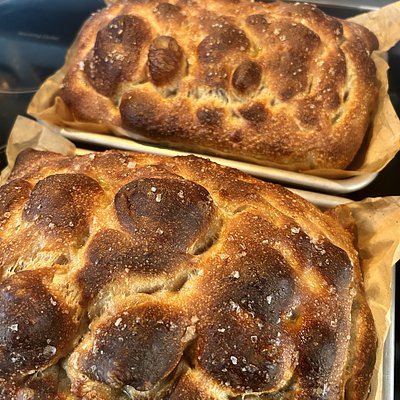 Olive Oil & Sea Salt Sourdough Focaccia