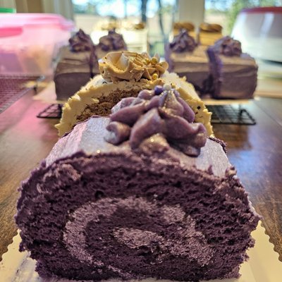Ube Cake Roll - Half Roll