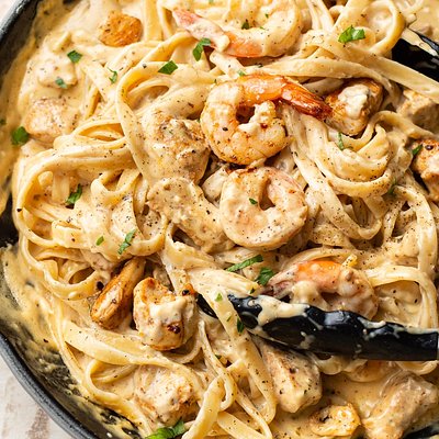 Chicken & Shrimp Cajun Pasta