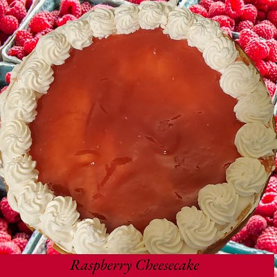 White Chocolate Raspberry Cheesecake