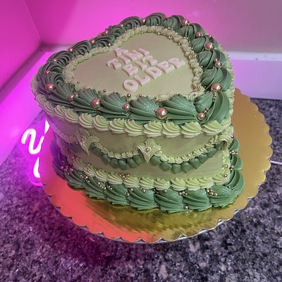 8in Heart Cake 2 Layer