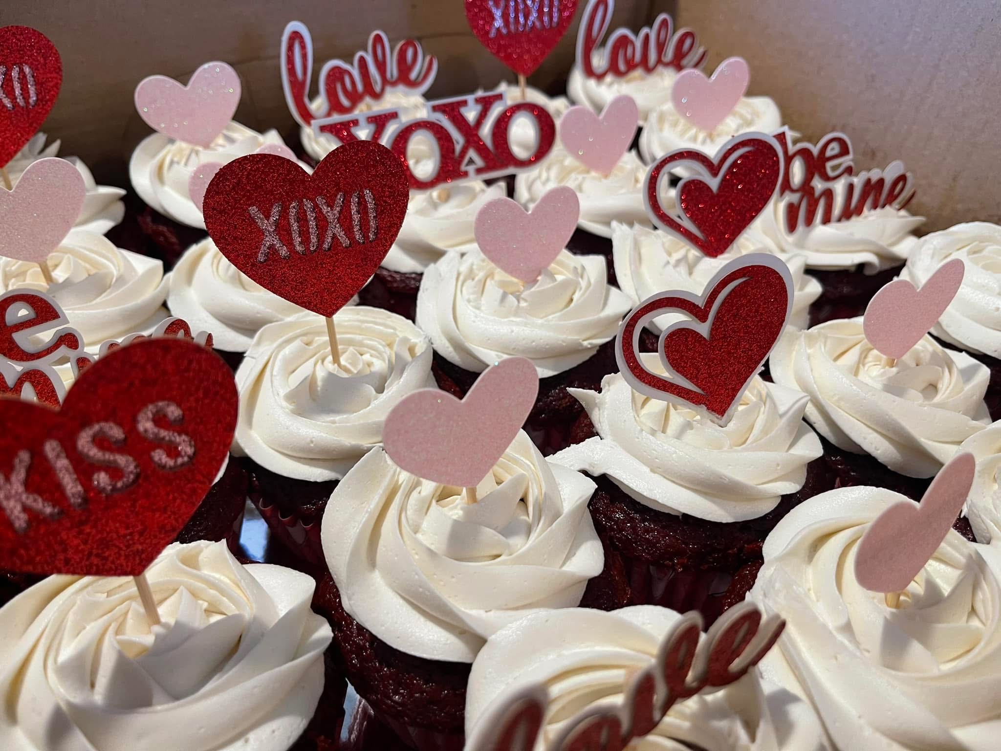 Assorted Valentines Cupcakes  12 Count 