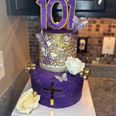 Two-Tier Custom Cake