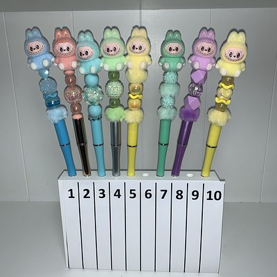 Fuzzy Monster Beaded Pens --- To Order Please Note The Number That Corresponds To The Pen(s) You Would Like To Purchase 