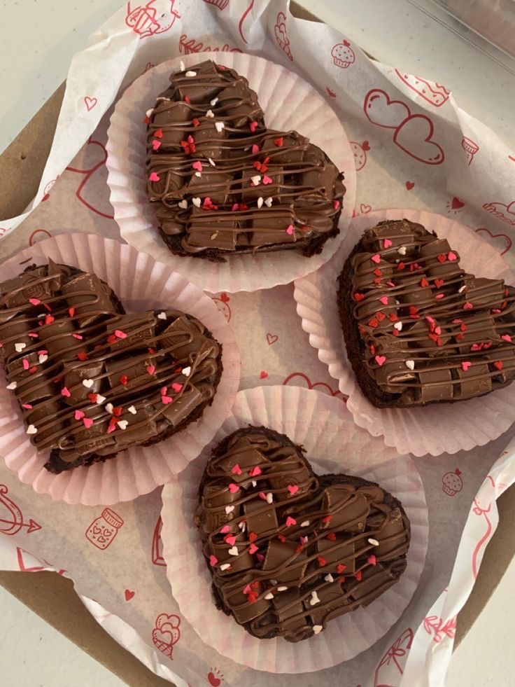 4ct Valentine Brownie Box