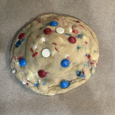 Patriotic Sourdough M&m White Chocolate Cookies 