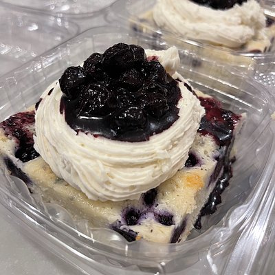 Blueberry lemon Cake Slice