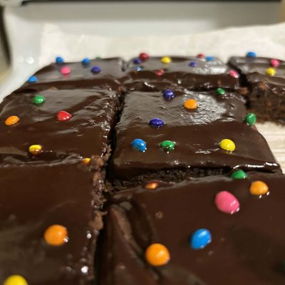 Rainbow Chip Brownies 