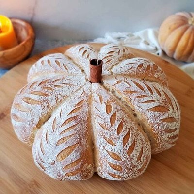 Pumpkin Cinnamon Sugar Swirl Sourdough Loaf