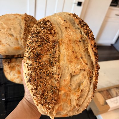 Everything Cheddar Sourdough 