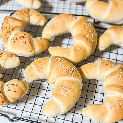 “Frühstückshörnchen” / “Kifli” aka Breakfast Crescent Rolls - half dozen