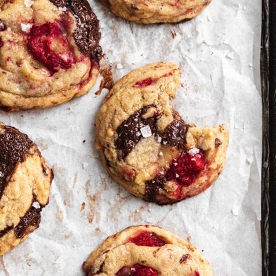 Raspberry Chocolate Cookies
