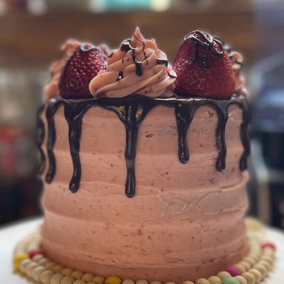 Chocolate And strawberry Cake
