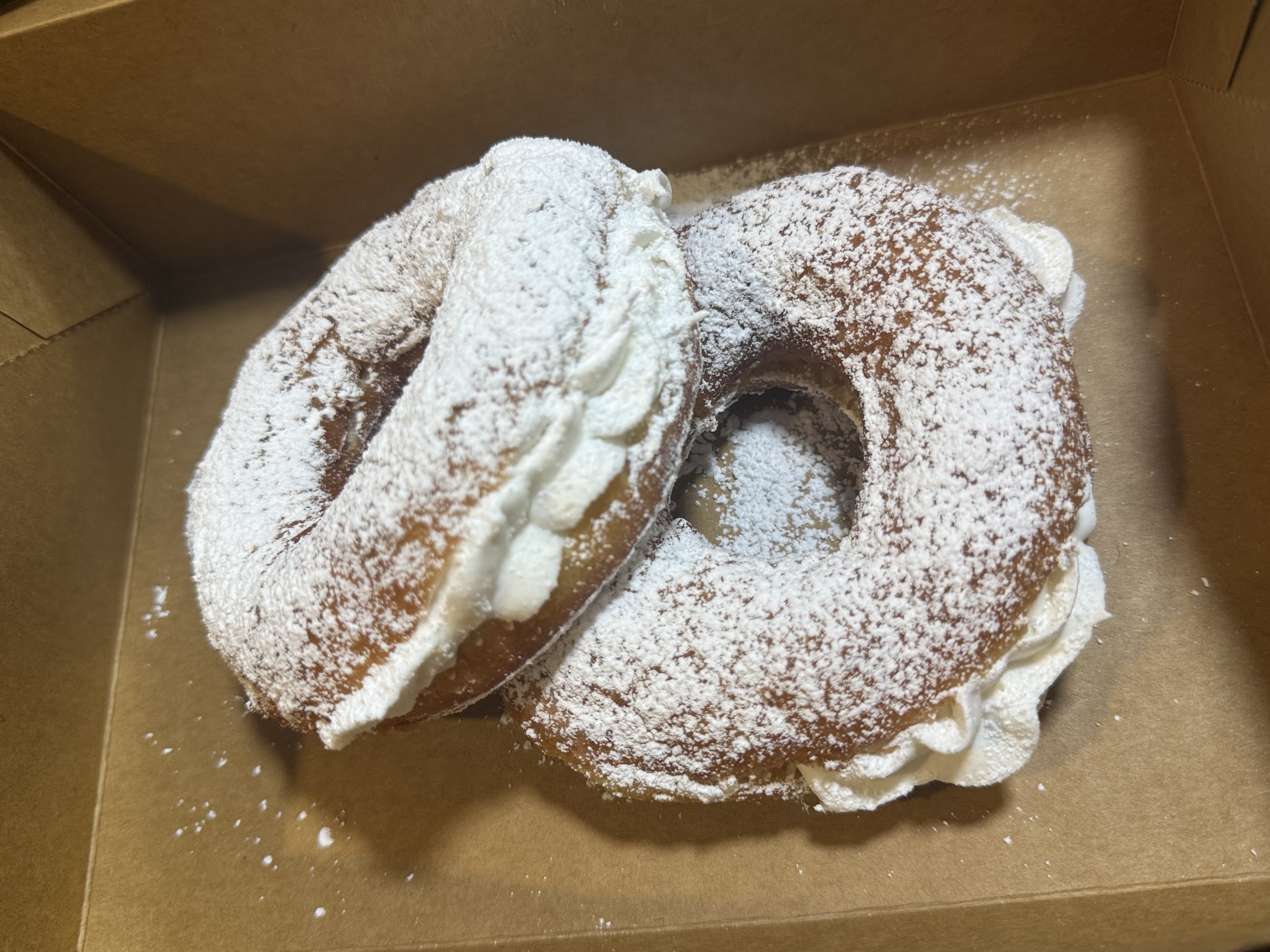 Creme Powdered Donuts