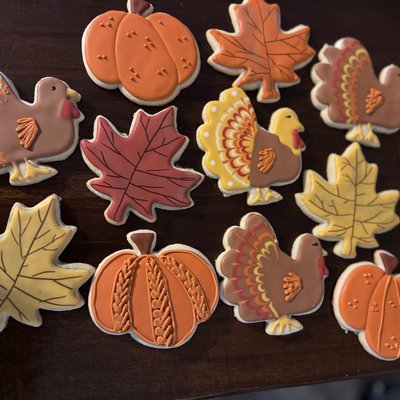 Thanksgiving/Fall Cookies Assorted