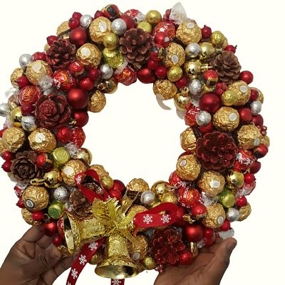 Chocolate  Christmas Wreath