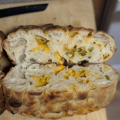 Cheddar Jalapeño Focaccia Bread