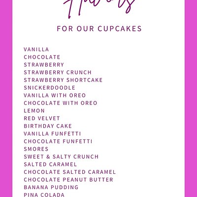 Choose your desired cake flavor!